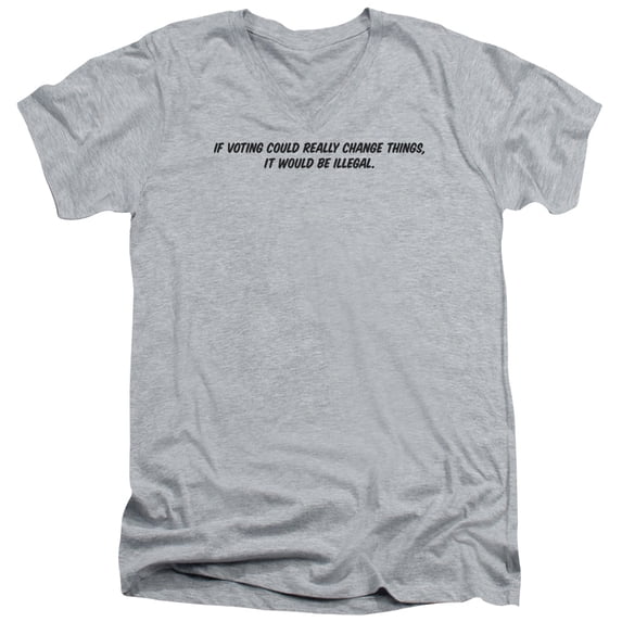 - Voting Could Change - Slim Fit V Neck Shirt - Medium