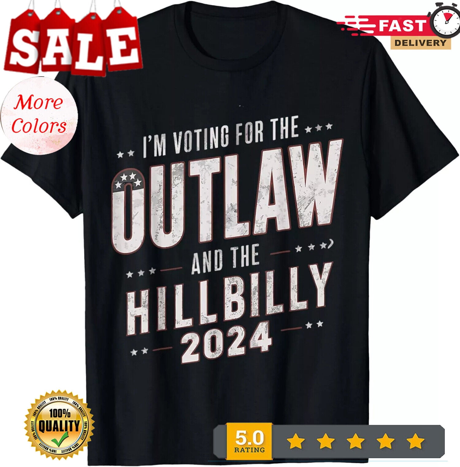 Voting For The Outlaw And The Hillbilly 2025 TShirt