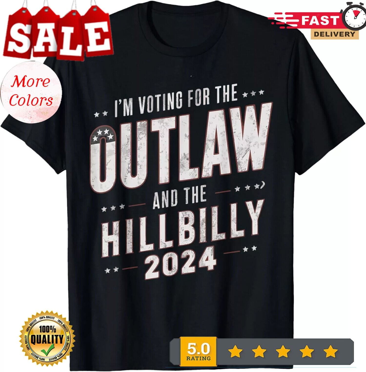 Voting For The Outlaw And The Hillbilly 2024 TShirt