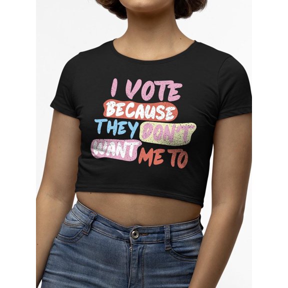 Voting Rights Statement Tee Crop Tee Women's