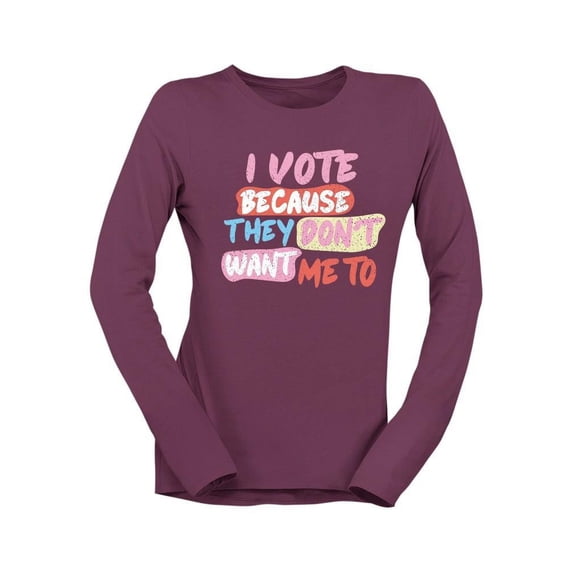 Voting Rights Statement Tee Long Sleeve Women's
