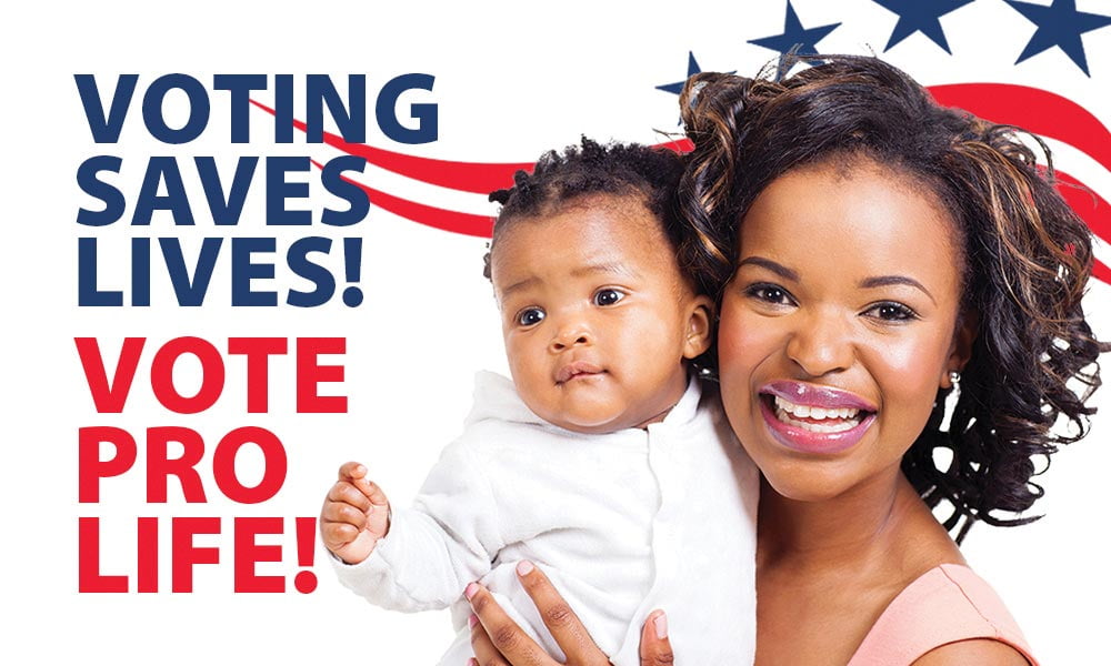 Voting Saves Lives, Business Card Pro-Life Magnet (Pack of 50)