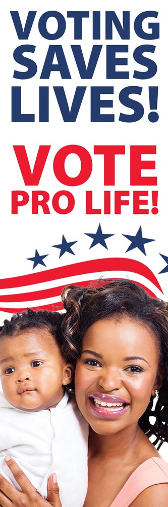 Voting Saves Lives Pro-Life Bookmark (Pack of 100)