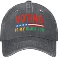Voting is MyBlack Job Hats Caps Election 2024 Denim Vintage Baseball