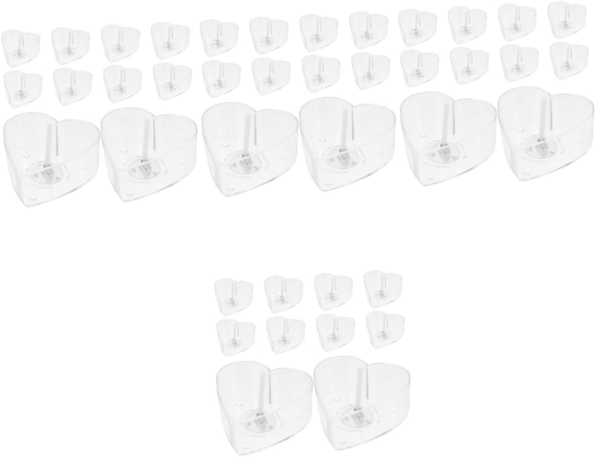 Votive Candle Holder 4 Sets of Candle Holder with Wicks Heart Shape