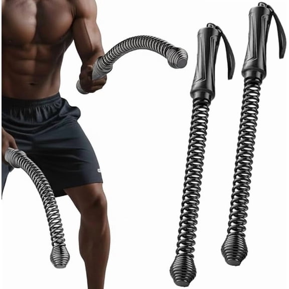 Votnto 2 Pcs Weighted Ropeless Ropes Training Ropes, Heavy Duty Portable Cordless Battle Ropes Portable Workout Rope for Strength Training