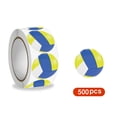 thumbnail image 1 of Votnto 500PCS 1 Inch Sports Ball Stickers, Self-Adhesive Sports Themed Stickers for Crafts, Scrapbooking and Decoration, 1 of 7