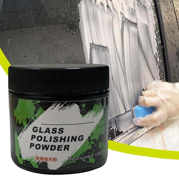 Votnto 80g Auto Glass Polishing Powder, Windshield Oil Film & Scratch Remover for Clear Vision