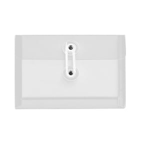 Votnto A6 Transparent File Bag with Wires Wound, Three-dimensional Archive Bag Document Holder