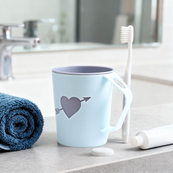 Votnto Brushing Cup Rinsing Cup Couple Toothbrush Cup, Unbreakable Reusable Toothbrush Holders, Plastic Household Drinking Cups,Thickened Drinking Mug,Exquisite Toothbrush Holder