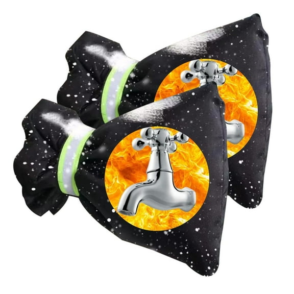 Votnto Outdoor Faucet Covers for Winter, 2 Pakc Faucet Protection Cover, Outside Garden Faucet Socks for Freeze Protection, Reusable Waterproof Insulated Spigot Cover