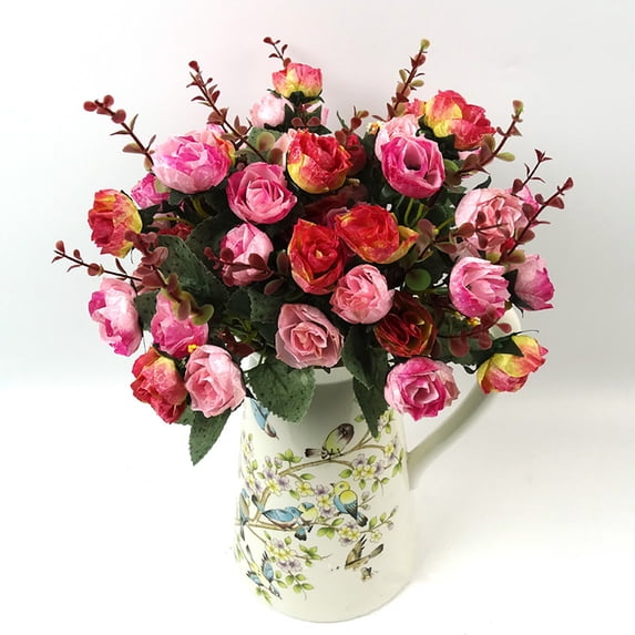 Votnto Simulated Flower Home Decoration Wedding Handheld, Flower Road Guide Wall Artificial Flower for Ceremony