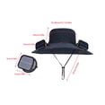 thumbnail image 1 of Votnto Solar-Powered Wide-Brimmed Fan Hat, Breathable Sun Protection Fishing Hat for Men, Adjustable UV-Blocking Outdoor Cap with Dual Fans for Hiking, Beach & Summer Activities, 1 of 7