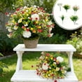 thumbnail image 1 of Votnto Spring Artificial Fake Flower European Wildflower, Arrangement Easter Berry Stems Green Leaves for Home Decor, 1 of 6