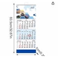 thumbnail image 1 of Votnto Verticals Trifold Wall Calendar, Large, Vertical, 3-Month Reference, Large Monthly Hanging Calendar with Ruled Blocks, Thick Paper, 1 of 1