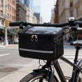 thumbnail image 1 of Votnto Waterproof Bicycle Handlebar Bag, 7.9"x6.7" Large Capacity Bike Front Bag with Transparent Phone Mount, for Commuting & Cycling, 1 of 6