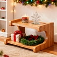 thumbnail image 1 of Votnto Wooden Mug Rack Countertop Coffee Cup Rack Mug Display, Coffee Mug Organizer for Coffee Station Kitchen Cabinet Shelf, 1 of 7