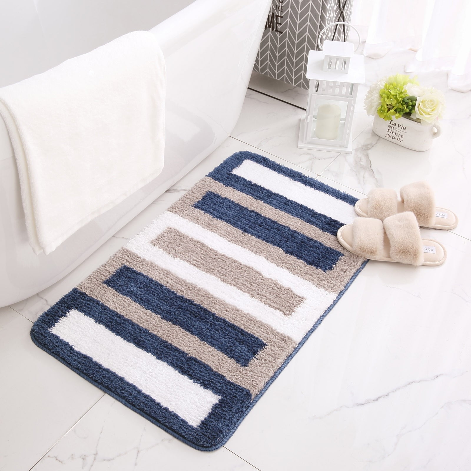Votrudi Bath Rugs for Bathroom,Non Slip Washable Bath Mats,Long ...