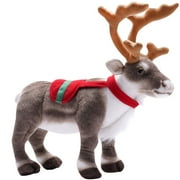 Votuleazi Adorable Plush Toy of a Deer for Christmas - Simulated Reindeer Stuffed Doll