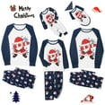 thumbnail image 1 of Votuleazi Family Matching Christmas Pajamas Set Santa  Snowflake Print Holiday Pajamas Sleepwear Dad Mom Kids PJs, 1 of 10