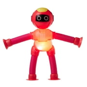 Votuleazi Telescopic Suction Cup Toy Cute Robot with Light Fidget Sensory Toys