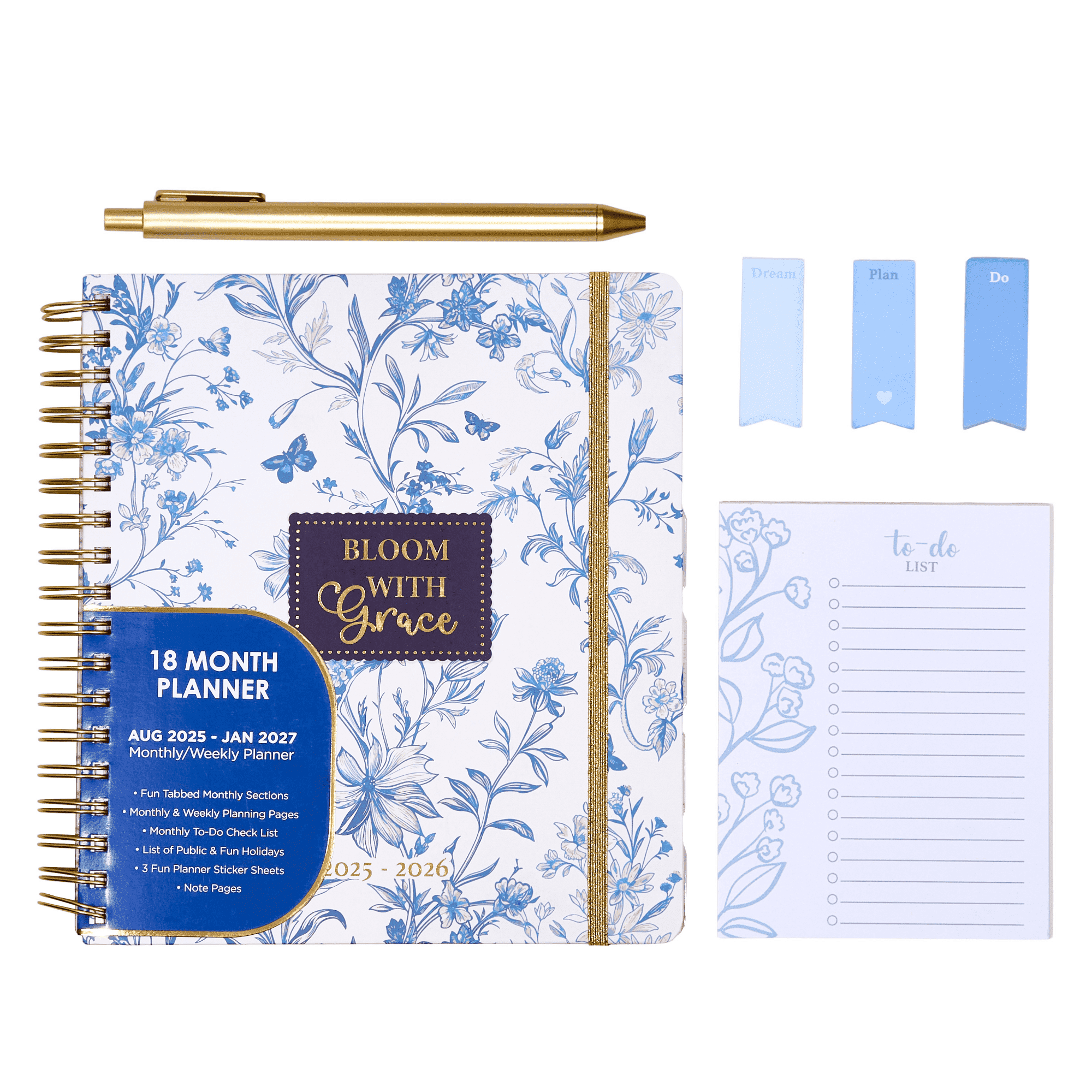 Votum 2025-2027 Monthly Large Planner- Daily, Weekly & Monthly ...