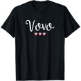 thumbnail image 1 of Vovo Portuguese Grandma Grandmother Cute Pink Hearts Vovo T-Shirt, 1 of 4