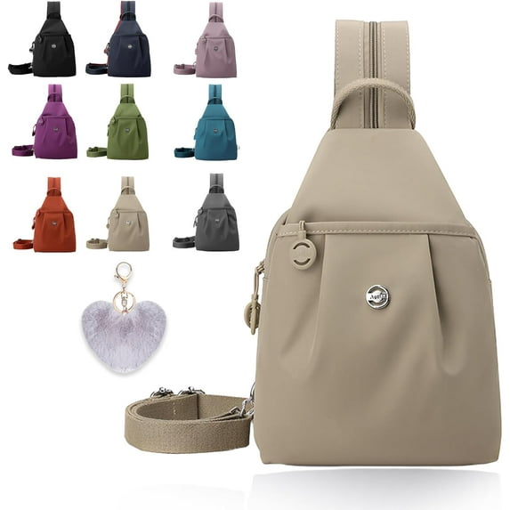 Vovtva Bag, Street Lite Chic Versatile Travel Bag, Multi Compartment Large Capacity Backpack, Anti-Theft Sling Crossbody