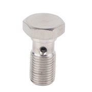 Vowen 0.8in Banjo Bolt Fitting M10x1.0 Stainless Steel Corrosion Resistant Car Accessory