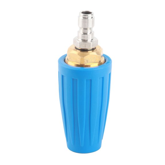 Vowen 1/4 Inch Quick Connect High Pressure Washer Turbo Nozzle Accessory, 3000 PSI 2.5 GPM Rotating Water Spray Attachment for Concrete and Driveway Cleaning, Blue