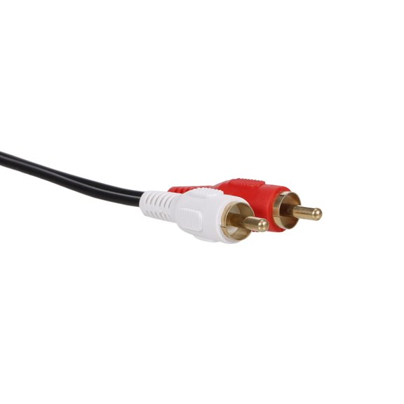 Vowen 1 Meter Car RCA Cable Adapter Switch 3.5mm Audio Jack AUX to USB Extension Mount Panel Cable Replacement for Toyota and Volkswagen Vehicles Black