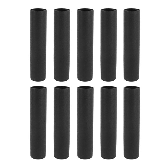 Vowen 10Pcs Fitness Equipment Handle Grips Pipe Tube Wrap Handle Bars Grips Protective Sleeve Black, 5.0 Inches / 127 mm PVC Handles for Home Gym Accessories