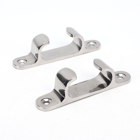Vowen 2PCS 4 Inch Stainless Steel Straight Bow Chock Fairlead Mooring Cleat for Marine Yacht and Boat