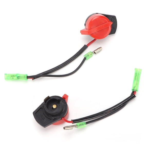 Vowen 2pcs Engine On Off Stop Switch Replacement for Honda GX160 GX200 GX240 Red
