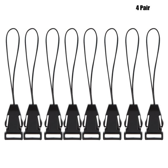 Vowen 4 Pairs Quick Release Buckle Kit for DSLR Camera Neck Shoulder Straps Durable Plastic Clip Connectors, 8 Pieces