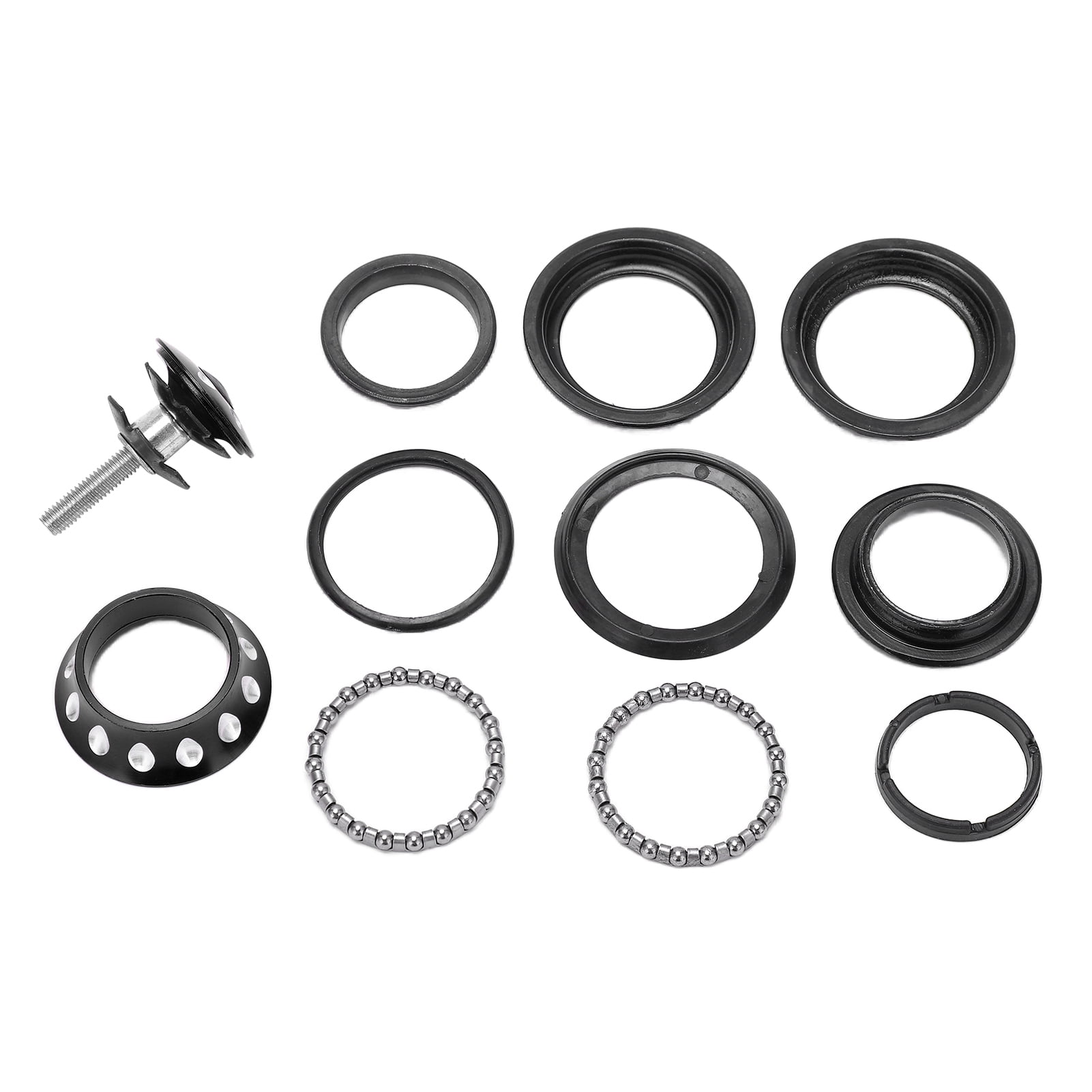 Threaded Headsets Mtb Vowen 44mm Bicycle Bearing Headset Tapered Head Tube Bowl Set, Black ...