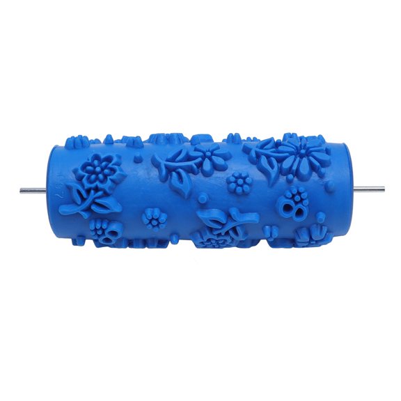 Vowen 5 Inch Rubber Paint Roller, Art Embossing Texture Pattern Roller Tool for Home Furniture Painting and Wall Decoration, 5.9 x 2.4 x 2.4 inches