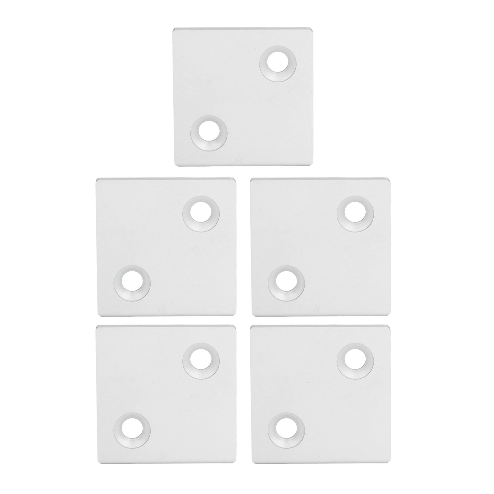 Vowen 5 Pieces Silver Aluminum Profiles End Cover 8080 Double Slot Ends ...