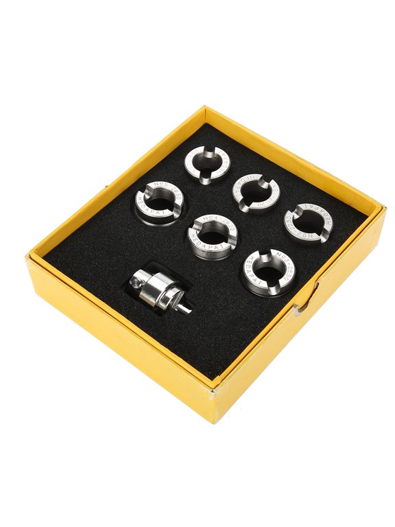 5538 Watch Back Case Opener Dies and Adapter Set for 5700 Oyster Watch Cases Waterproof Watch Back Removal Repair Tool Kit with 6 Different Size Dies and Storage Box for Watchmakers