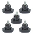 Vowen 5Pcs M6x32x10mm Knob Bolt, Black Triangle Locking Handle Screw ...