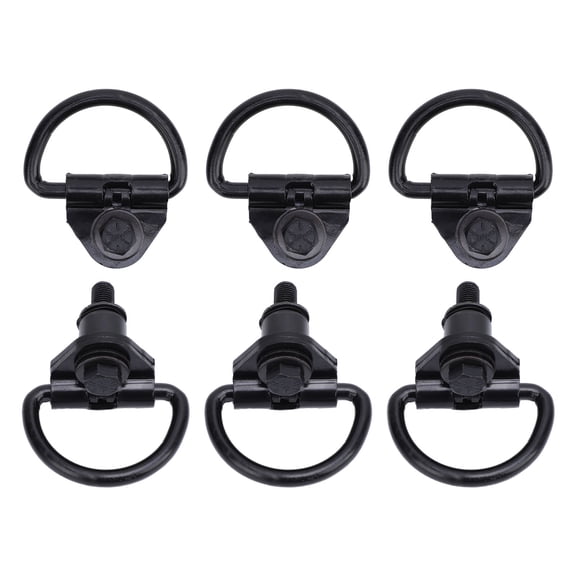 Vowen 6 Pcs Tie Down Cargo D Hooks Heavy Duty Steel BK21V550A74AD for Transit 150 250 350 2015-2024 Cargo Van