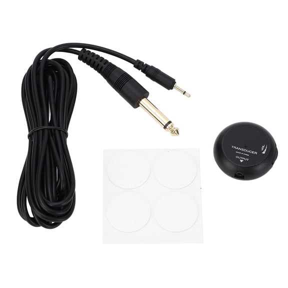 Vowen Adjustable Volume Mini Piezo Pickup Contact Microphone Self Adhesive Acoustic Guitar Pickup for Ukulele Violin String Instruments Easy Installation Professional Sound Reproduction