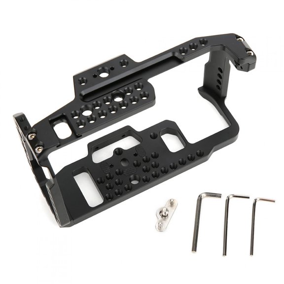 Vowen Aluminum Alloy Camera Cage Extension Frame Rig Kit with 1/4 and 3/8 Inch Screw Holes for BMPCC 4K 6K Cinematic Cameras, 7.56x4.53x2.05 in