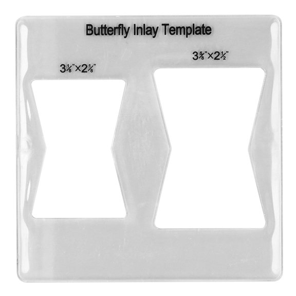 Vowen Butterfly Inlay Template Bowtie Decorative Woodworking Router Wood Inlay Template for Wooden Furniture Repair Splicing Wood Acrylic Hand Tool