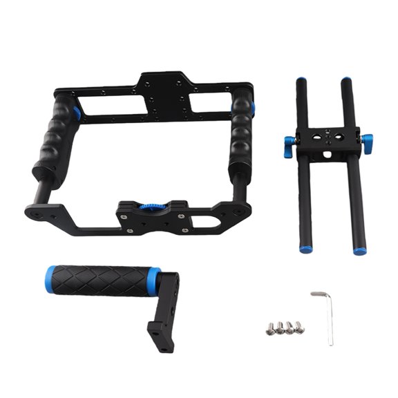 Vowen DSLR Camera Cage Rig System with Top Handle Grip Stabilizer for Video Making