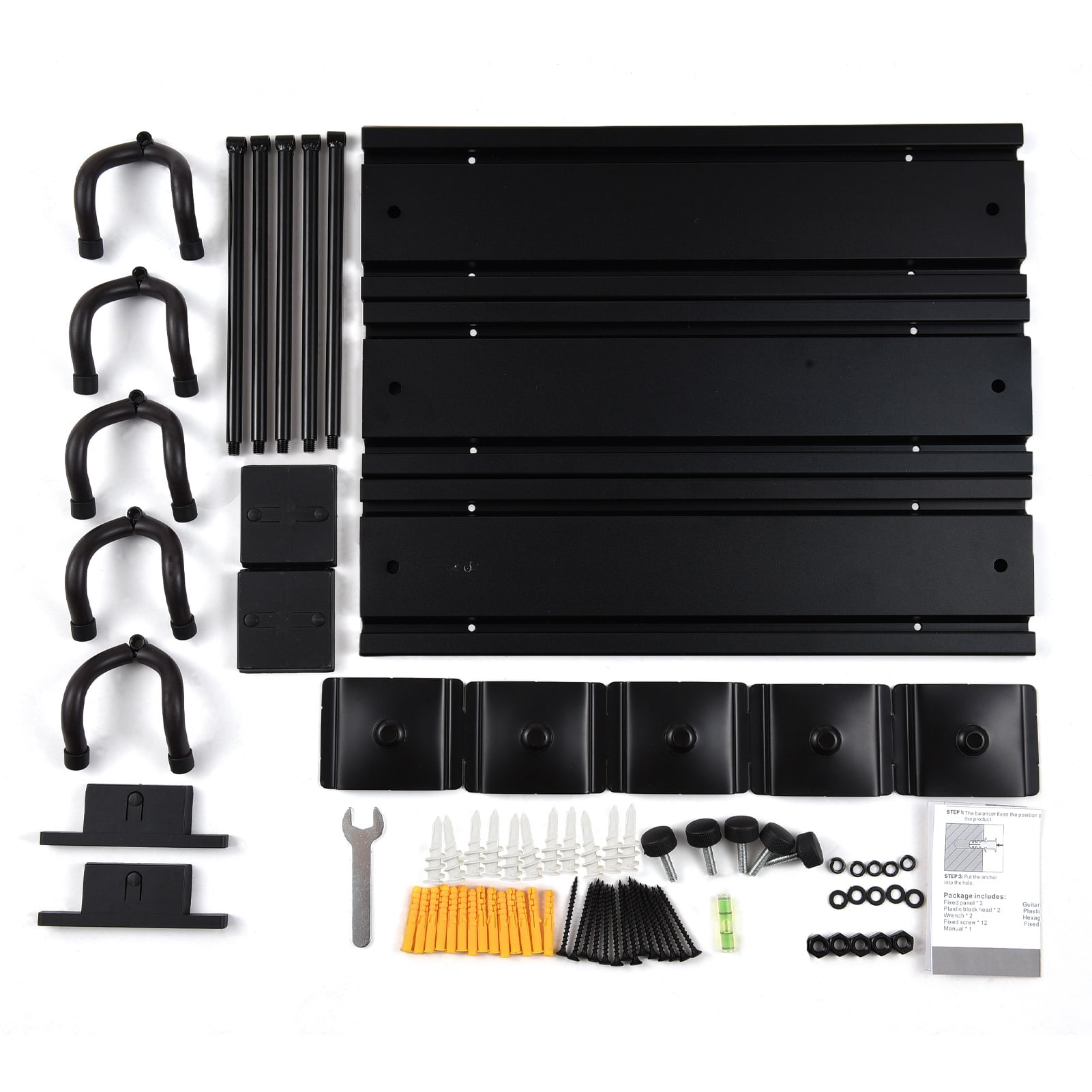 Gitar Rack Vowen Electric Guitar Rack Aluminum Alloy Holds 5 Guitars Wall Mount ...