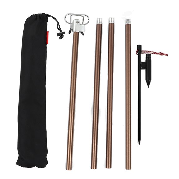 Vowen Folding Camping Lantern Stand, Lightweight Aluminum Alloy Lamp Pole for Outdoor Picnic Fishing, Coffee