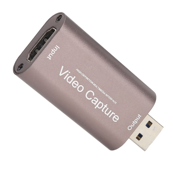 Vowen HD Multimedia Interface Video Capture Card to USB 3.0, 4K Input 1080P Output Video Recording Box for Game Live Streaming, Broadcasting and Teaching