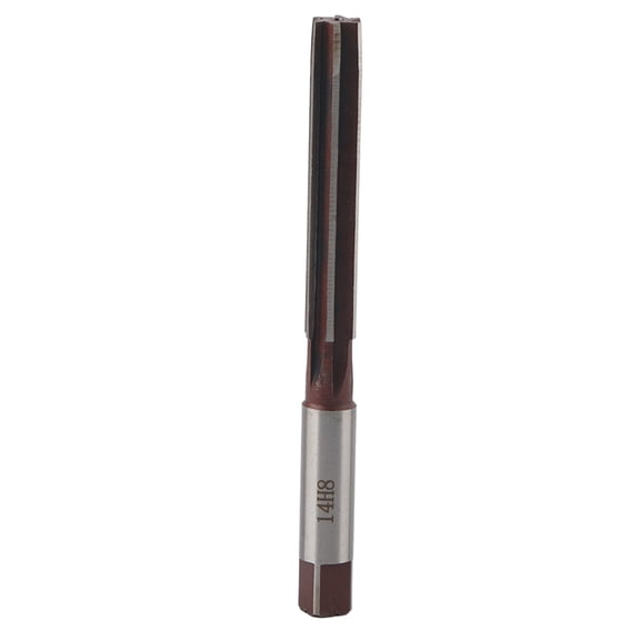 Vowen HSS Straight Parallel Flute Engineering Pipe Drill Hand Reamer Tool 14mm High Speed Steel For Through-Hole And Blind Hole Processing Wood Plastic Iron Metal Drilling