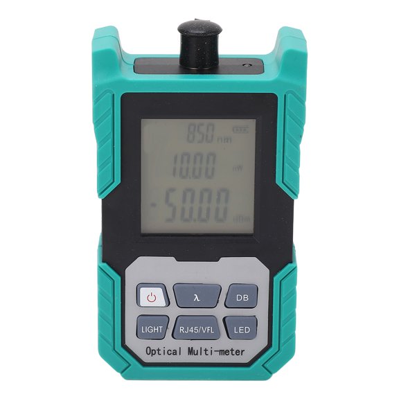 Vowen Handheld Optical Power Meter Mini Fiber Optic Decay Tester with Universal Interface SC FC ST 800 to 1700nm Range and Backlight Display